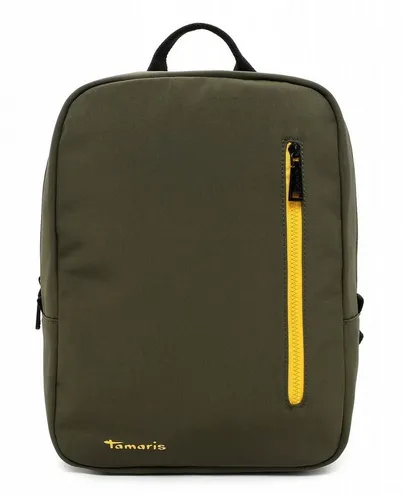 Tamaris Damen Rucksack Gayl 31673 - Grün - Modischer Cityrucksack aus Polyester mit Laptopfach, ideal für Schule und Büro. Praktische Reißverschlussfächer sorgen für zusätzlichen Stauraum und Übersicht.