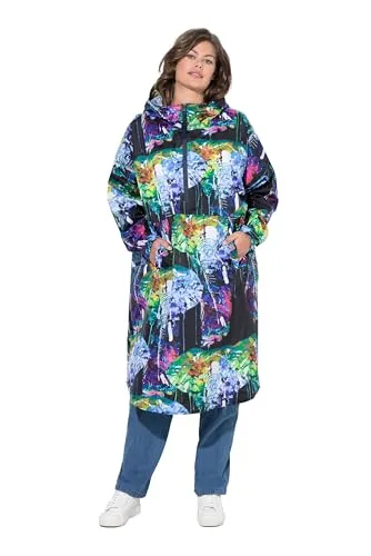 Laurasøn Funktions-Regencape, Unisex, blaugrau mit Kapuze - Wasserdichtes und winddichtes Cape mit verstellbarer Kapuze, ideal für alle Wetterbedingungen. Perfekt für Outdoor-Aktivitäten und den Alltag.