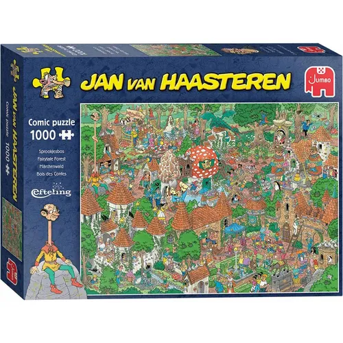 Jan van Haasteren Märchenwald - 1000 Teile Puzzle, humorvolles Comic-Motiv für unendlichen Puzzlespaß und Familienzeit