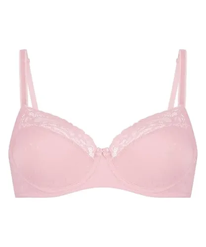 Hunkemöller Unwattierter Bügel-BH Sophie - Silver Pink - 85D - Eleganter Bügel-BH mit vollem Cup für optimalen Tragekomfort. Ideal für jede Frau, bietet er zuverlässige Unterstützung und ein stilvolles Design.