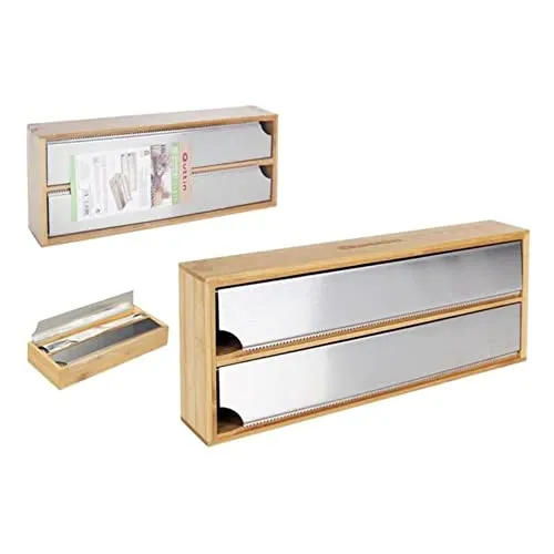 Quttin Papierrollenspender aus Aluminium und Folie 33,5 x 13 x 5,5 cm, optimale Größe, Bunt