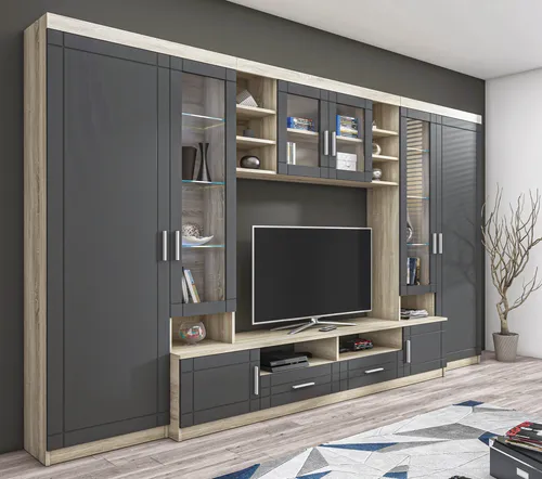 AX LIVING Parisca Wohnwand 340 cm