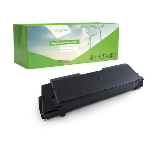 Green2Print Toner schwarz 7000 Seiten für Kyocera - Umweltfreundlicher Recycling Toner schwarz mit 7000 Seiten Ergiebigkeit, kompatibel mit Kyocera ECOSYS Druckern. Kompetenter Kundenservice für Ihre Fragen.