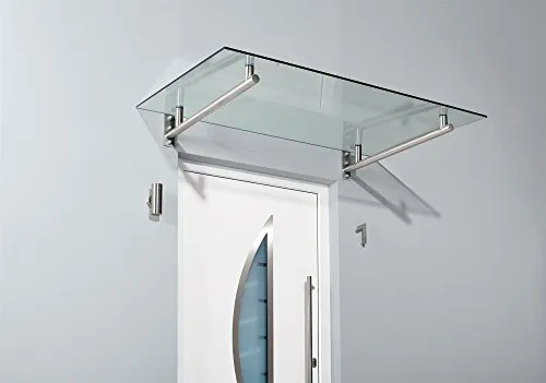 Edelstahlvordach mit Sicherheitsglas HD 140