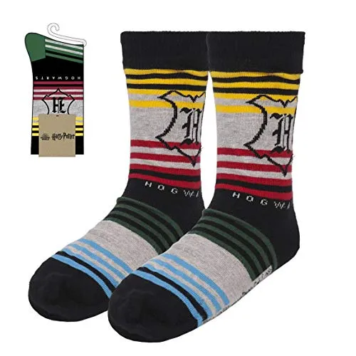 CERDÁ LIFE'S LITTLE MOMENTS Herren Calcetines de Algodón para Hombre-Licencia Oficial Hogwarts Harry Potter Baumwollsocken für Männer-Offizielle Warner Bros Lizenz, Multicolor, Estandar