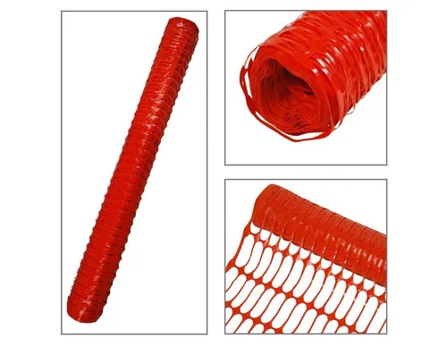 HELO24 Sichtschutzelement Warnnetz - 3 Stück orange Kunststoffzaun - Sichtschutzzäune aus UV-stabilisiertem Polypropylen, ideal für Baustellen- und Veranstaltungsabsicherung. Wetterbeständig, wiederverwendbar und gut sichtbar in Signalfarbe orange.