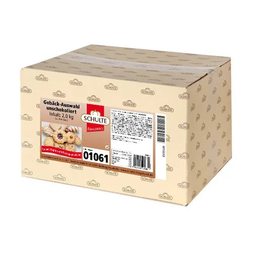 Schulte Feingebäck Gebäck Auswahl Mischung unschokoliert 2000g