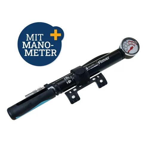 Fahrrad Luftpumpe Manometer Alu Kunststoff alle Ventiarten 0-8 Bar (0-120 psi)