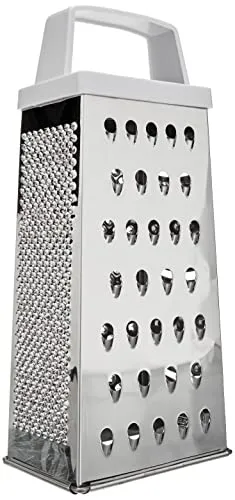 ibili 756600 Reibe vierseitig 20 cm, Edelstahl, weiß / silber, 7 x 9 x 20 cm