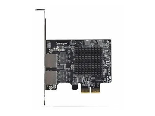 StarTech.com Netzwerkadapter PR25GR-NETWORK-CARD - Leistungsstarker PCIe 3.0 x2 Netzwerkadapter für zuverlässige Netzwerkverbindungen. Kompakt und ideal für Low-Profile-Systeme, TAA-konform und einfach zu installieren.