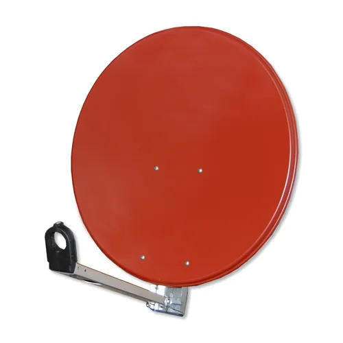 Gibertini OP85 L Satspiegel, 85cm Spiegel, Ziegelrot Satantenne Satschüssel