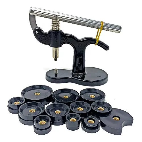 mixed24 Gehäuseschließer Einpresswerkzeug Uhrendeckelpresse Deckelpresse Uhrenwerkzeug Deckelschließer Bodenschließer