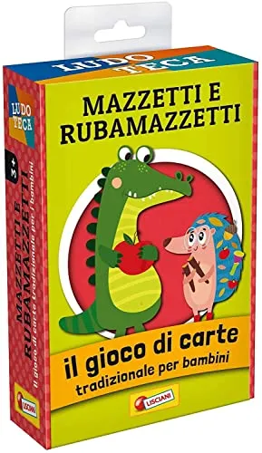 Liscianigiochi, Ludoteca Le Carte dei Kids Mazzetti und Rubamazzetti Gesellschaftsspiel, Mehrfarbig, 85804