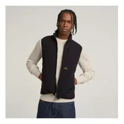 G-STAR RAW Herren Foundation Liner Weste, Schwarz - Herren-Westen mit Stehkragen und praktischen Taschen, ideal für stylische Layering-Looks und warme Tage.