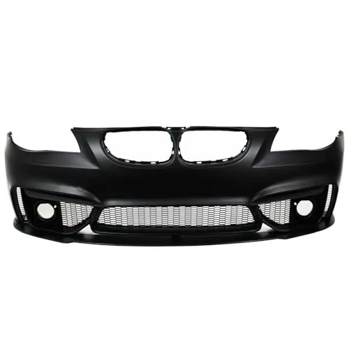 JOM Stoßstange für BMW E60/E61 2003-2010 Schwarz - Hochwertige Stoßstange in Schwarz für die Vorderseite, speziell für BMW 5 SERIES E60 Limo und E61 Touring. Ideal für ein stilvolles Upgrade und einfache Montage.