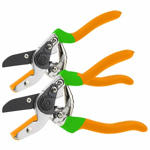 Gartenscheren-Set mit Bypass- & Amboss-Scheren, 19 cm & 21,5 cm