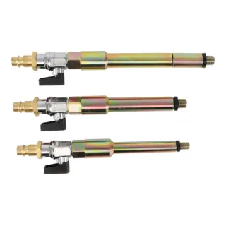 BGS technic Druckluftadapter-Satz für Glühkerzenbohrungen M8 x 1,0 - Autoteile - Ideal zum Befüllen des Brennraums durch Druckluft, notwendig für Montage/Demontage von Ventilfedern und Diagnose bei Druckverlust.
