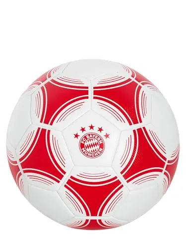 FC BAYERN Fußball Performance Logo rot/weiß Gr.5 - Fußball-Fanartikel mit hochwertigem FC BAYERN Logo, ideal für leidenschaftliche Fans und das perfekte Geschenk für jeden Fußballliebhaber.