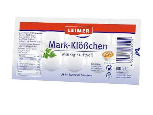 LEIMER Mark-Klößchen 200g – Traditionelle Klößchen für Suppen