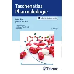 Taschenatlas Pharmakologie - Medizinstudium, kompakte Übersicht der wichtigsten Medikamente und deren Wirkungen für effektives Lernen und schnelle Nachschlagehilfe.