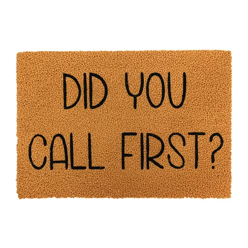 Fußmatte Kokos Schmutzteppich Außenfußmatte Schmutzfang mit Spruch 60 x 40 cm