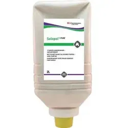 Solopol® PURE – Unparfümierter Handreiniger 33456, 2000 ml - Seife für Grobverschmutzungen, lösemittelfrei und hautfreundlich mit biologisch abbaubarem Reibemittel für starke Reinigungskraft.
