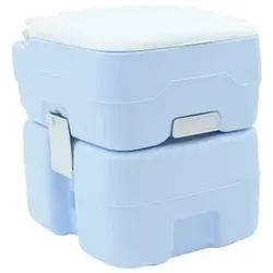 vidaXL Camping-Toilette Blau - Tragbare Lösung für Outdoor - Camping-Möbel für bequemes Outdoor-Erlebnis. Diese kompakte, moderne Toilette aus hochdichtem Polyethylen bietet Komfort und einfache Reinigung beim Campen oder im Garten.