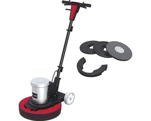 Menzer ESM 406 Einscheibenmaschine mit Schleifset - Schleifmaschine für vielfältige Anwendungen wie Beton- und Parkett schleifen. Ergonomisch verstellbarer Griff und Sicherheitsschalter für sicheren Betrieb.