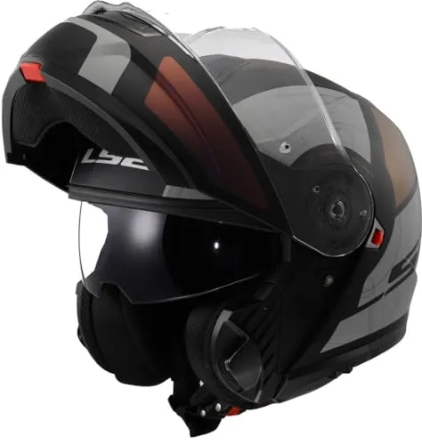 LS2 FF908 Strobe II Orion Klapphelm - Matt Schwarz/Lila/Blau - M - Modularer Motorradhelm mit um 90° drehbarem Kinnbügel, ideal für Pendler und Tourenfahrer. Bequeme Passform, kratzfestes Visier und vorbereitet für Pinlock.