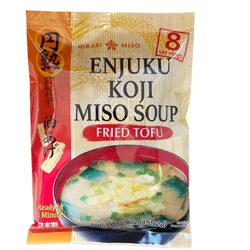 155g Instant Miso suppe mit gebratenem Tofu Enjuku Koji Miso Soup Hikari
