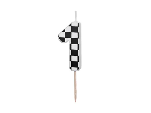 Świeczka urodzinowa Cyferka 1, 5.5 cm, mix 1 op. / 1 szt. PARTYDE 5904555030930