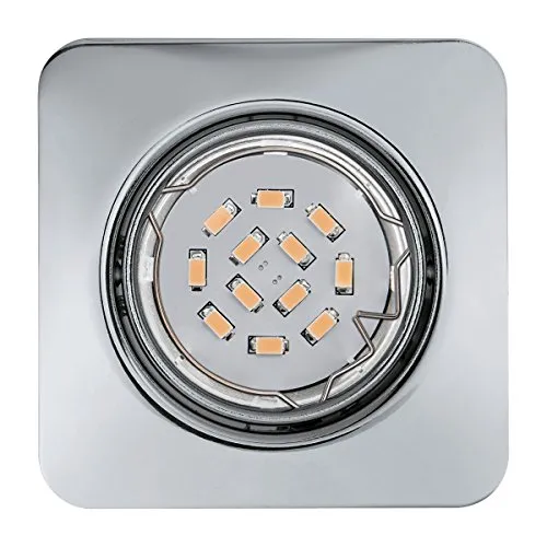 EGLO Einbauleuchte, Stahl, 5 W, chrom, 3 Einheiten