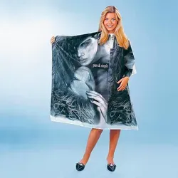 Umhang „Pure + Simple“ Weiß, Schwarz