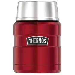 Thermos STAINLESS KING Thermobehälter für Essen 0,47l rot