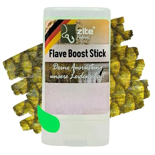 Zite Fishing Flave Boost Sticks | Lockstoff-Stift für Gummifische, Wobbler, Blinker & Spoons | Made in Germany | 4 Sorten in 4 Aromen | Kunstköder-Duftstoff | UV-Aktiv (Grün/Fisch)