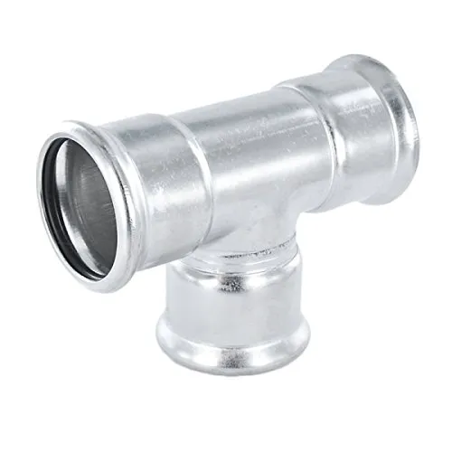 Numepress T-Stück aus Edelstahl - Pressfitting mit M-Kontur - 18 mm