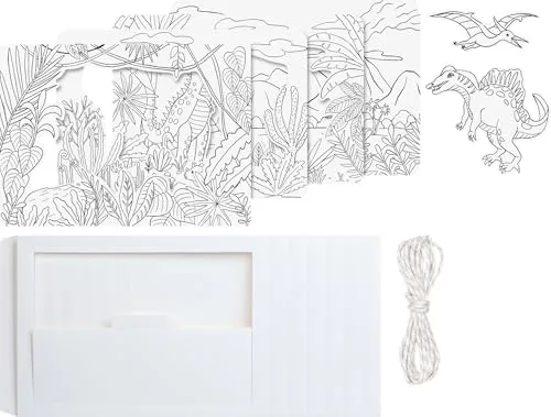 Heyda Bastel-Set Karton-Theater „Dino“ | 180×130×55 mm