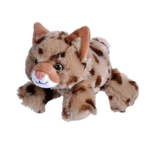 Wild Republic 23129 Hug´EMS Stofftier Rotluchs, Kuscheltier 18 cm, Multi