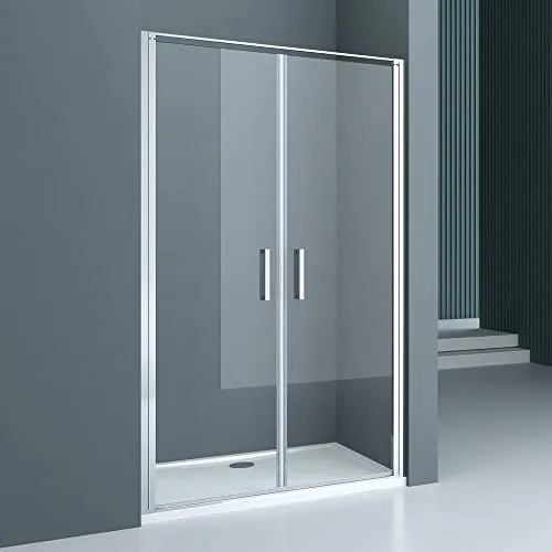 doporro Duschtür Nischentür 120x195cm - Elegante Duschabtrennung aus 8mm ESG-Sicherheitsglas mit NANO-Beschichtung, ideal für modernen Stil und einfache Montage.