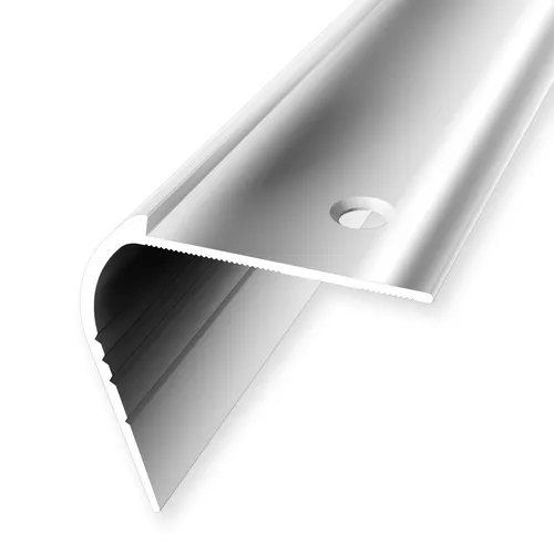 Küberit Treppenkantenprofil 48 x 48 mm aus Aluminium - Hochwertiges Treppenkantenprofil für alle Zimmer, luftfeuchtigkeitsbeständig und modern im Design. Ideal für einen sicheren und stilvollen Abschluss von Treppen.