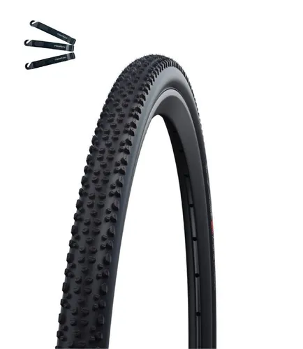 maxxi4you Fahrradreifen Faltreifen Schwalbe 1 x X-One Allround Schwarz 33-622 inkl Reifenheber
