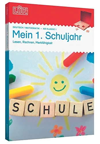 LÜK-Set: Mein erstes Schuljahr - Schulbücher & Lernhilfen – Spielerisches Lernen für Klasse 1 mit Übungen zu Lesen, Rechnen und Verkehrssicherheit, inklusive LÜK-Kontrollgerät.