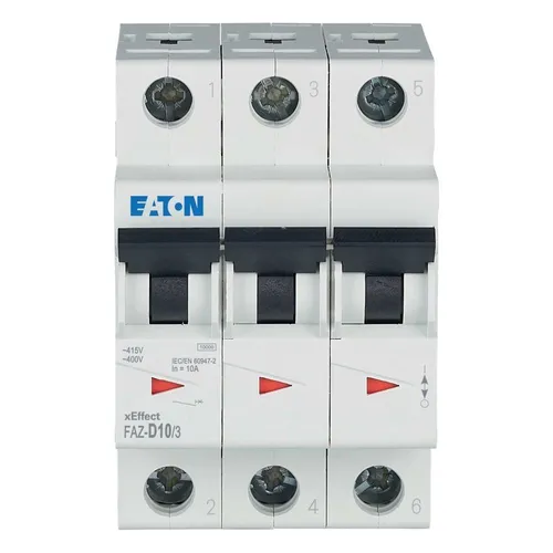 Produktbild Eaton FAZ-D10/3 Leitungsschutzschalter