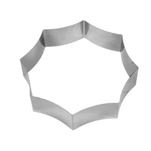 LARES Backform 6020 Rosette, Ø 27 cm aus rostfreiem Edelstahl - Ausstechformen für kreative Backprojekte, rostfrei und spülmaschinengeeignet, ideal für perfekte Rosetten und köstliche Backergebnisse.