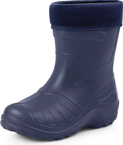 Ladeheid Kinder Gummistiefel KL050 - Dunkelblau, 24 EU - Federleichte und wasserdichte Gummistiefel mit herausnehmbarem Innenschuh für ganzjährige Nutzung. Ideal für Kinder, bequem und pflegeleicht.