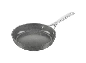 Ballarini Bratpfanne Salina Ceramic, Silber - Hochwertige Bratpfanne aus Metall mit keramischer Beschichtung, ideal für fettfreies Kochen und gleichmäßige Wärmeverteilung.