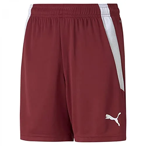 PUMA Unisex Baby Teamliga Shorts Jr, Cordovan, 116 in rot von PUMA
