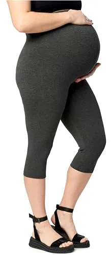 Merry Style Große Größen Damen 3/4 Umstandsleggings aus Baumwolle MS10-464 (DunkelMelange, 3XL)