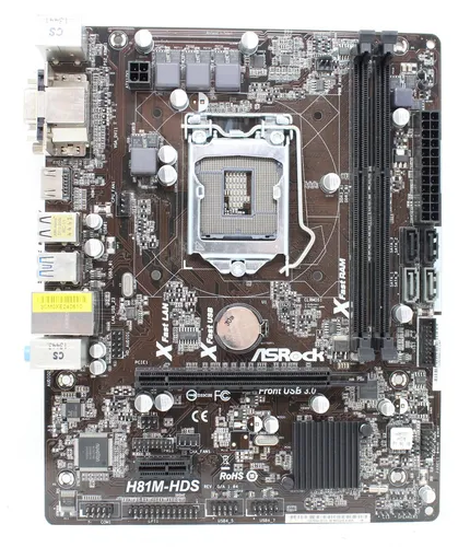 ASRock H81M-HDS Intel H81 (C2) microATX Mainboard Sockel 1150 (#35324)