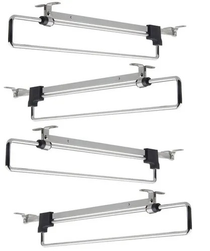 BAYLI Türgarderobe 4er Set Kleiderbügelhalter ausziehbar 30-55 cm, ausziehbare Kleiderst